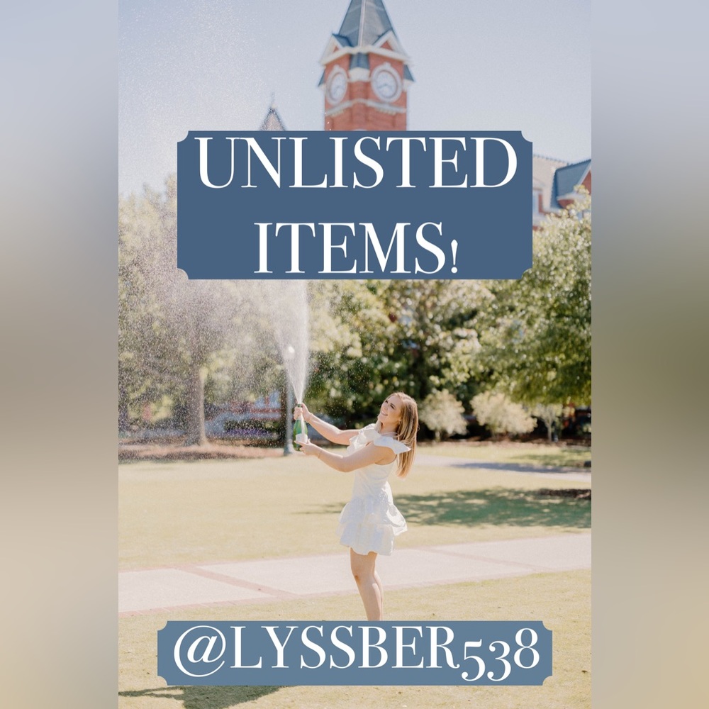 UNLISTED ITEMS